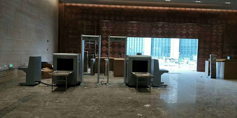 天美mv星空mv免费观看安檢機安檢門安檢設備在（zài）江西博物館新館安裝調試