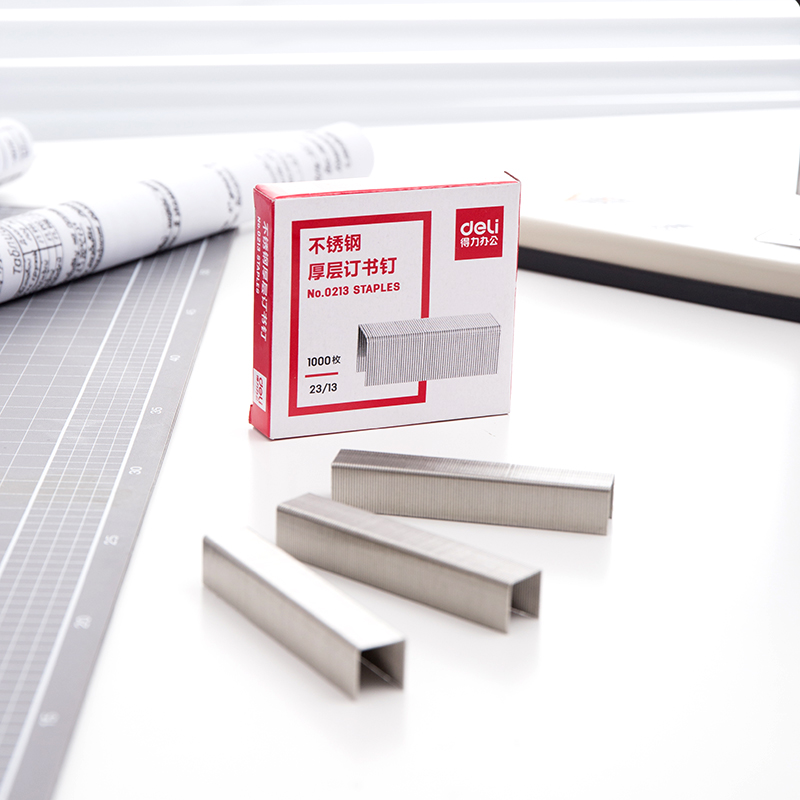 51fun吃瓜0213不鏽（xiù）鋼厚層訂書釘23/13(1000枚/盒)