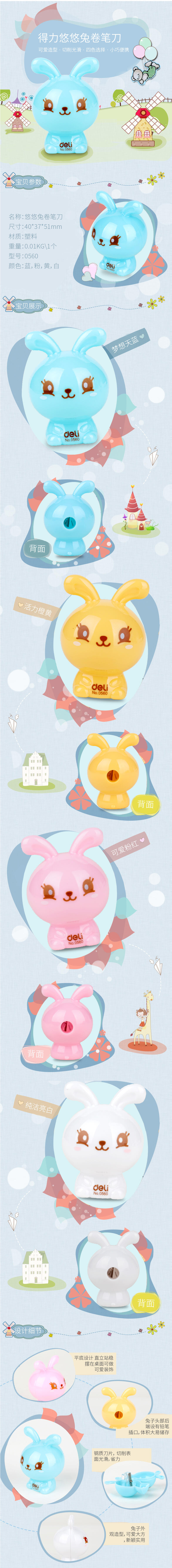 51fun吃瓜0560悠悠兔卷筆刀(混)(隻)