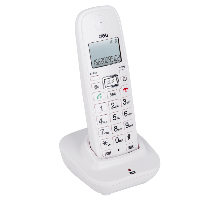 得（dé）力791數字無繩電話機(白)(台)