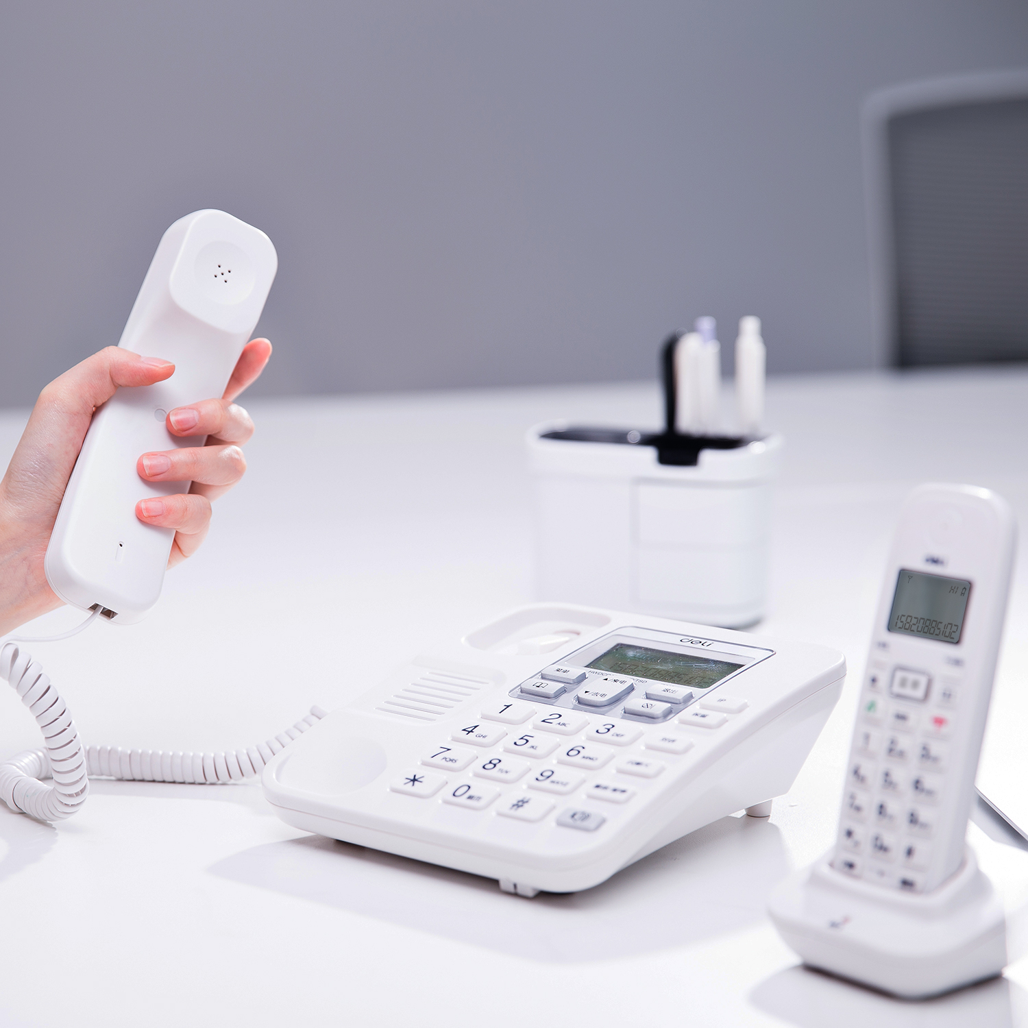 51fun吃瓜791數字無繩電話機(白)(台)