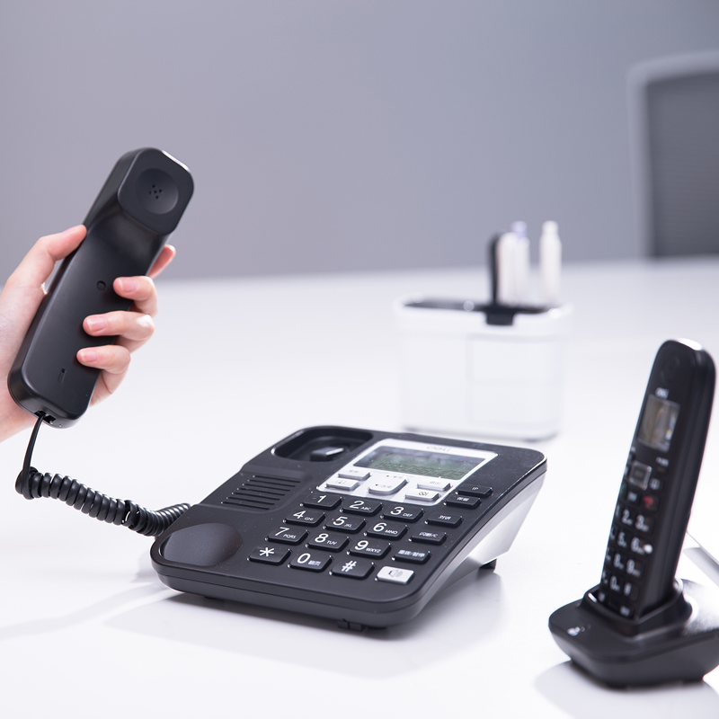 51fun吃瓜791數字無（wú）繩電話機(黑)(台)