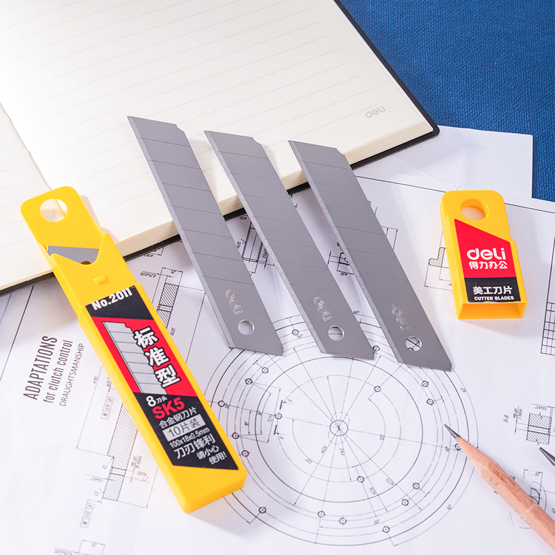 51fun吃瓜2011大號美工刀片(銀色)(10片/盒（hé）)