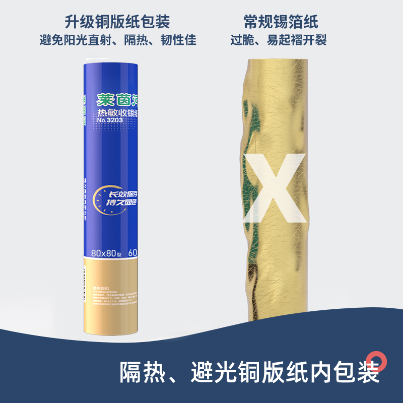 51fun吃瓜3203萊茵（yīn）河熱敏收銀紙（zhǐ）80*80型(混)(2卷/筒)