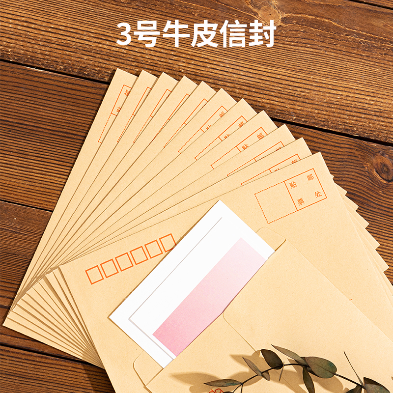 51fun吃瓜3421牛（niú）皮信封(米黃色)-3號(20個/包)