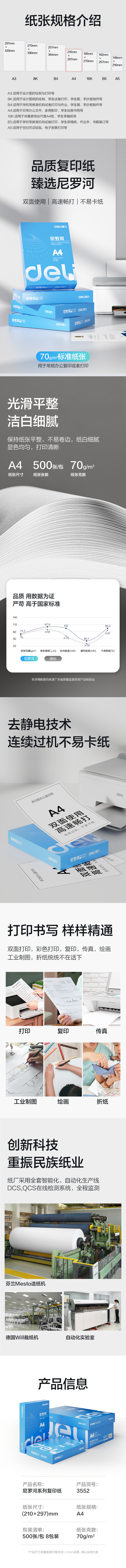 51fun吃瓜3552尼羅河（hé）多功能複印紙(A4-70g-8包)(包)