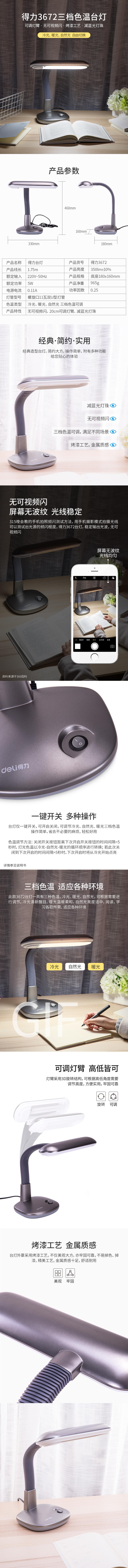 51fun吃瓜3672台燈(銀藍色)(台)220V