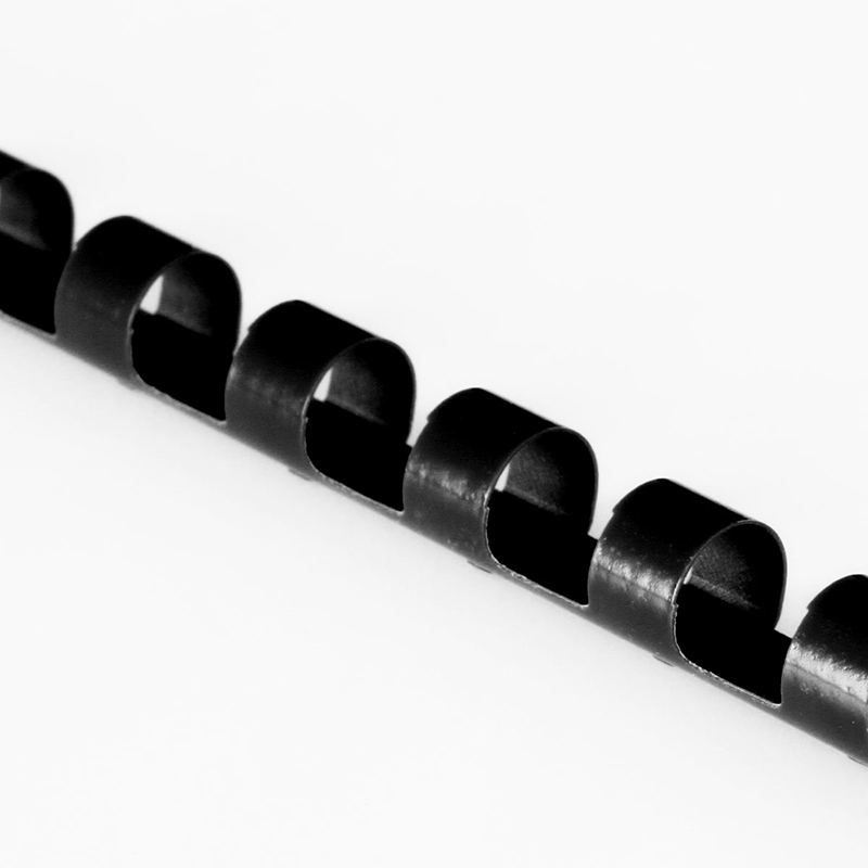 51fun吃瓜3834-21孔裝訂膠圈（quān）(黑)(100支（zhī）/盒)