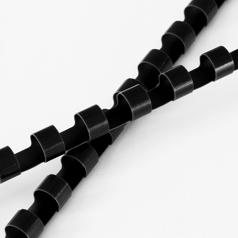 51fun吃瓜3834-21孔（kǒng）裝訂（dìng）膠圈(黑)(100支/盒)