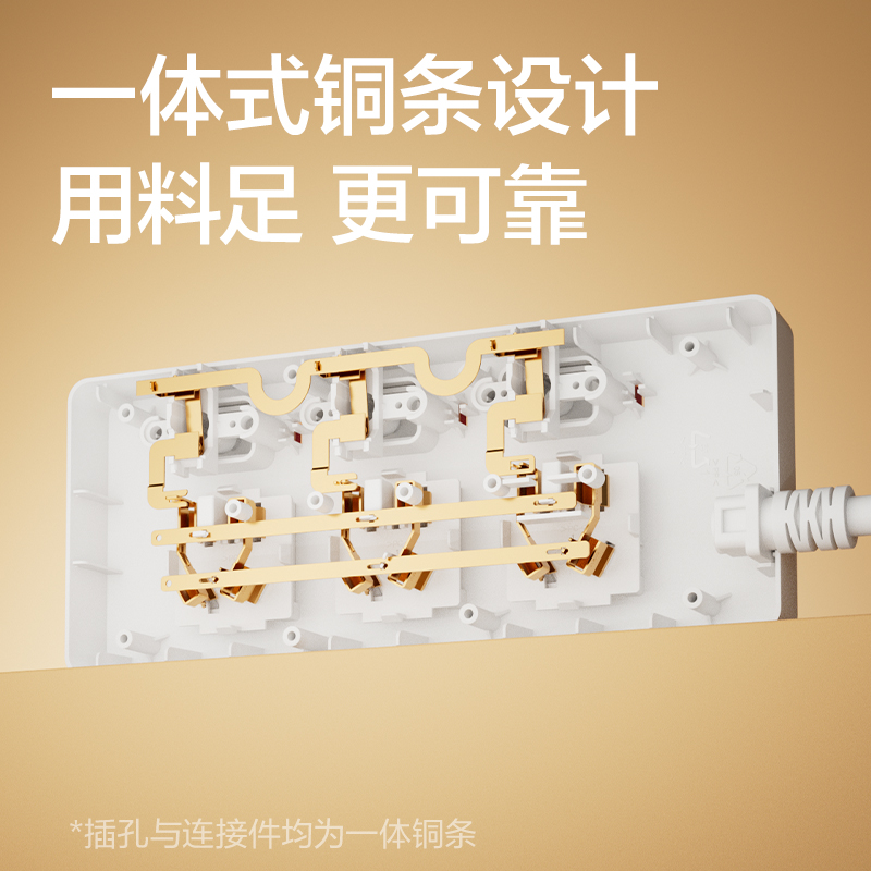 51fun吃瓜3985插座_3組_3米_PVC袋裝(白)(隻)