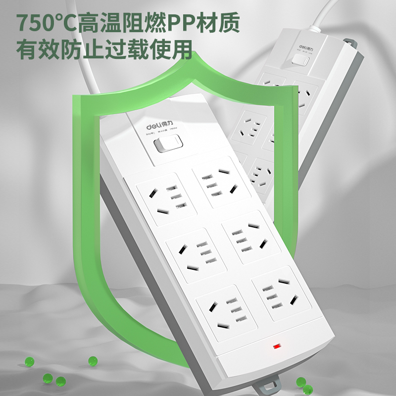 51fun吃瓜3995插座_6組_3米（mǐ）_泡殼裝(白)(隻（zhī）)