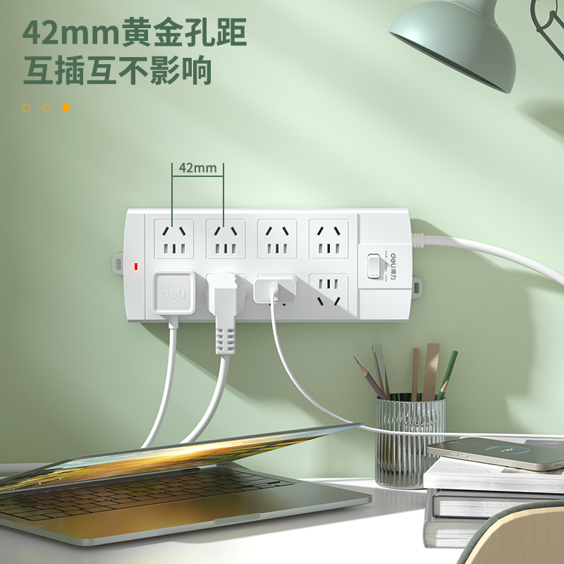 51fun吃瓜3996插座_8組_3米_泡殼裝(白)(隻)