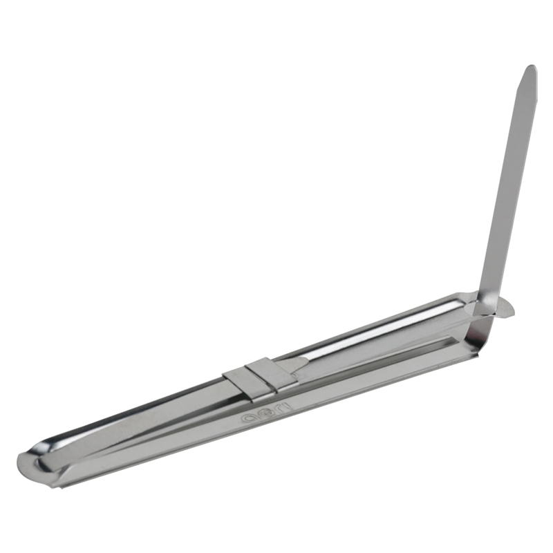 得（dé）力5549五金裝訂（dìng）夾80MM(金屬（shǔ）色)(50套/盒)