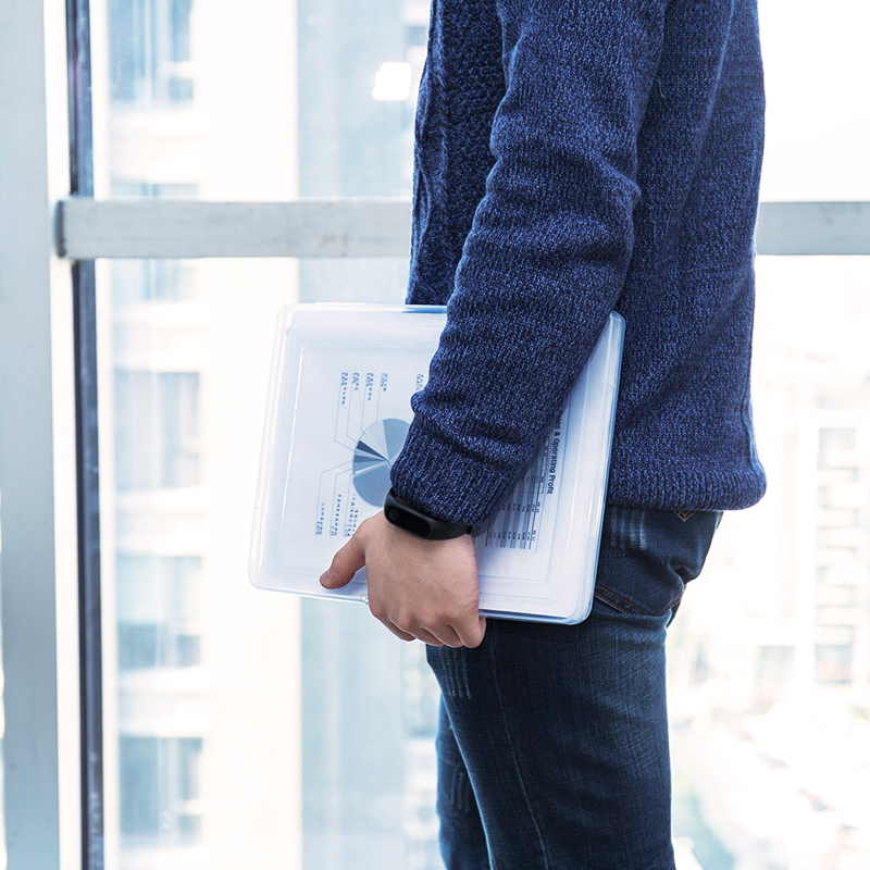 得（dé）力5701文件盒(透明藍（lán）)(隻（zhī）)