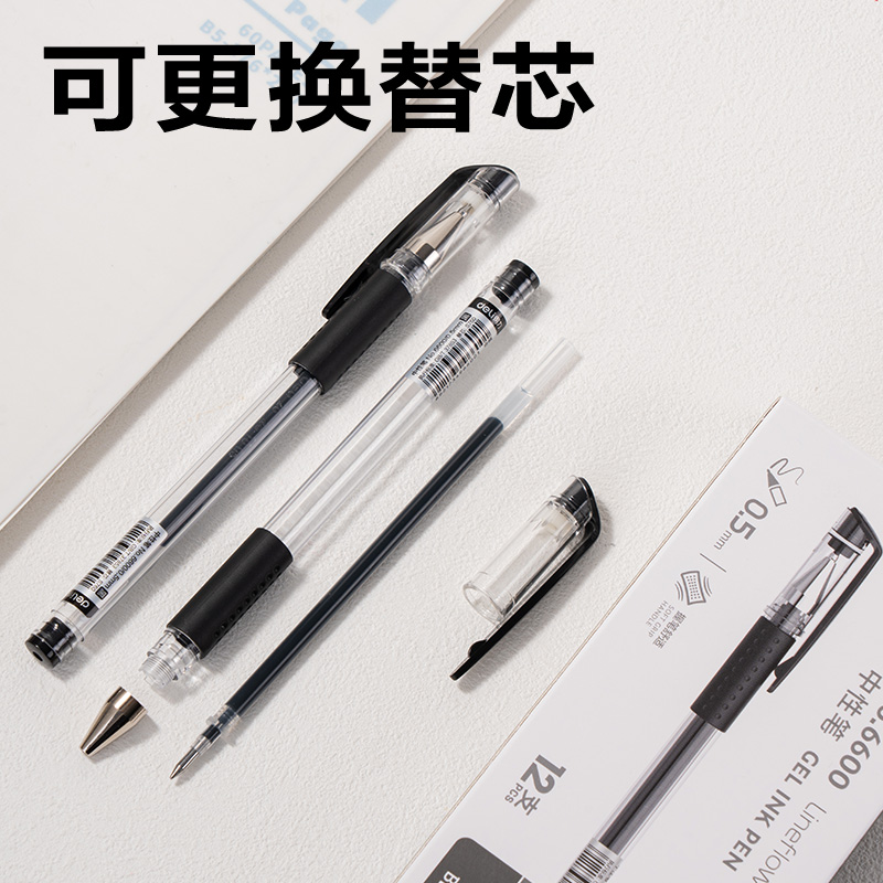 51fun吃瓜6600中性筆0.5mm子彈頭（tóu）(黑)(支)