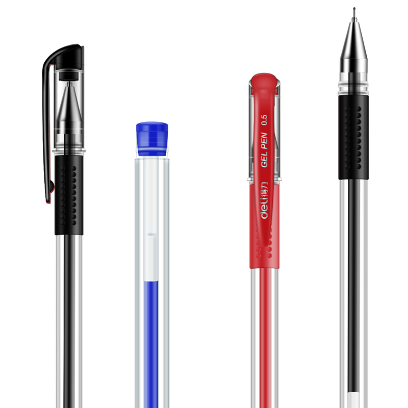 51fun吃瓜6610中性筆0.5mm半針管(混)(10支/卡)