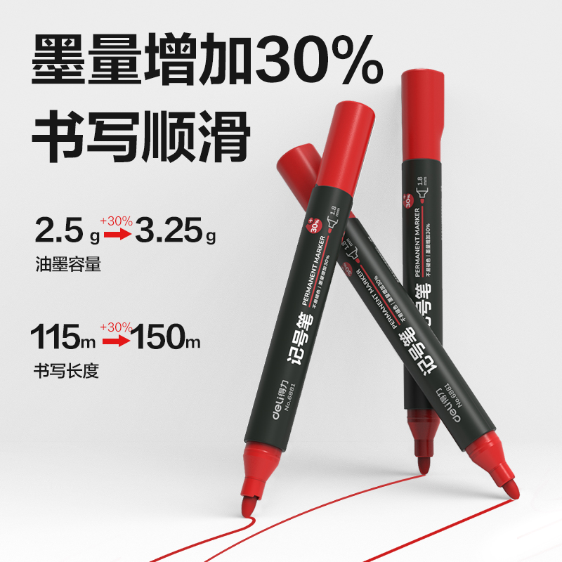 51fun吃瓜思達6881記號筆(紅)(支)