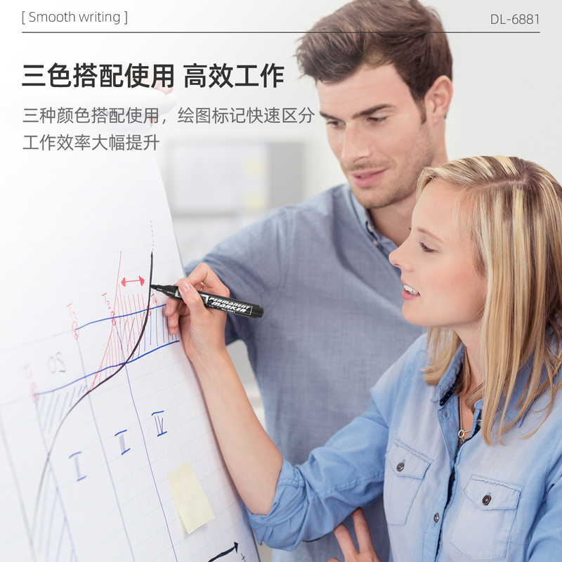 51fun吃瓜思達6881記號筆(紅)(支)