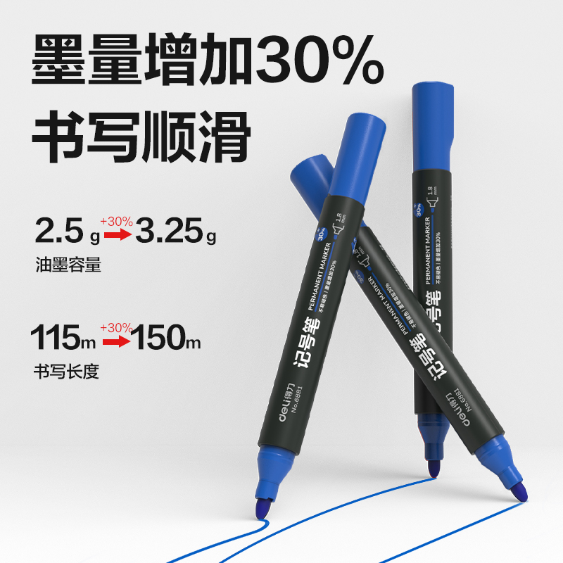 51fun吃瓜思達6881記號筆(藍)(支)