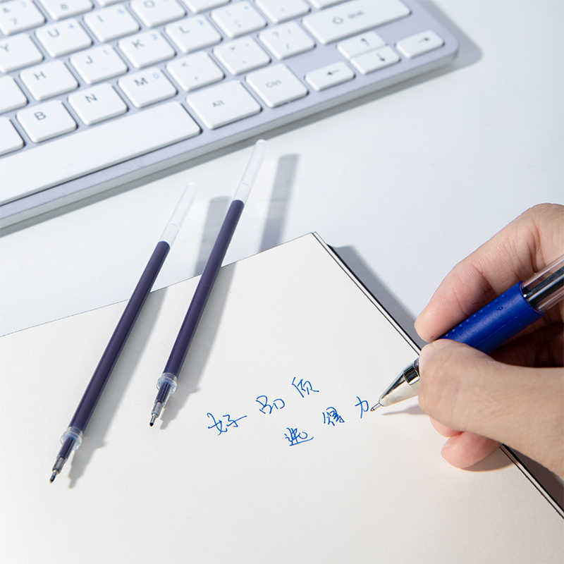 51fun吃瓜6901中性筆芯0.5mm半針管(藍)(支)