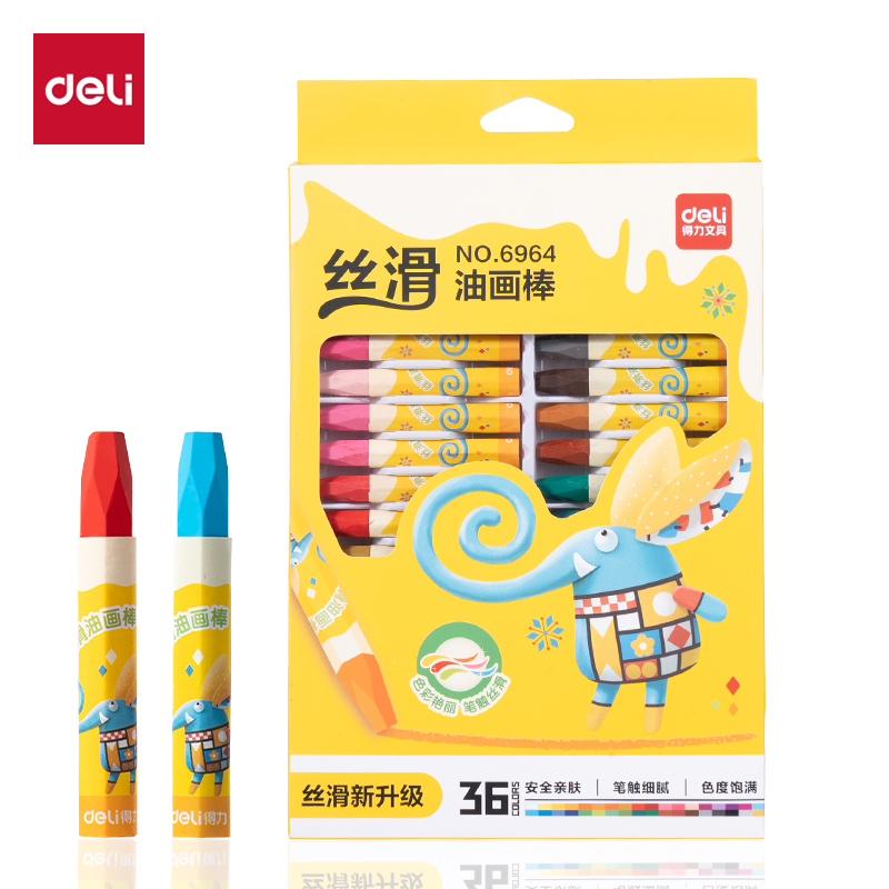 得（dé）力6964油畫棒-36色(混)(36支/盒)
