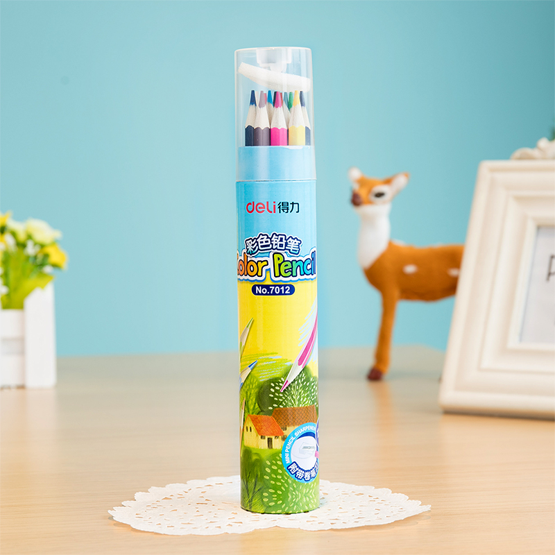 51fun吃瓜優酷7012彩色鉛筆(混)(12支/桶)