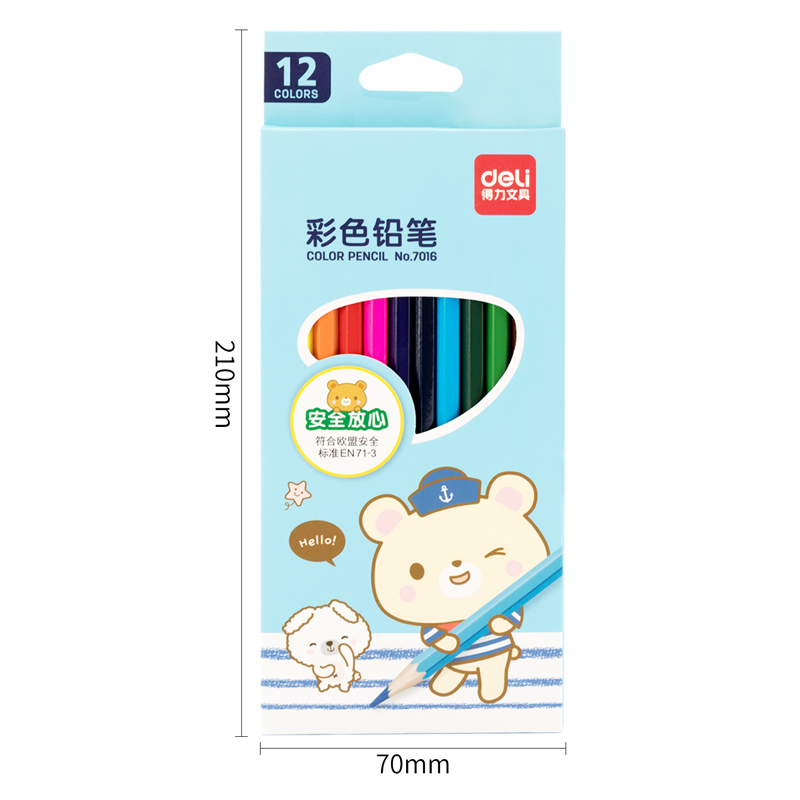 51fun吃瓜7016彩鉛-12色(混（hún）)(12支/盒)