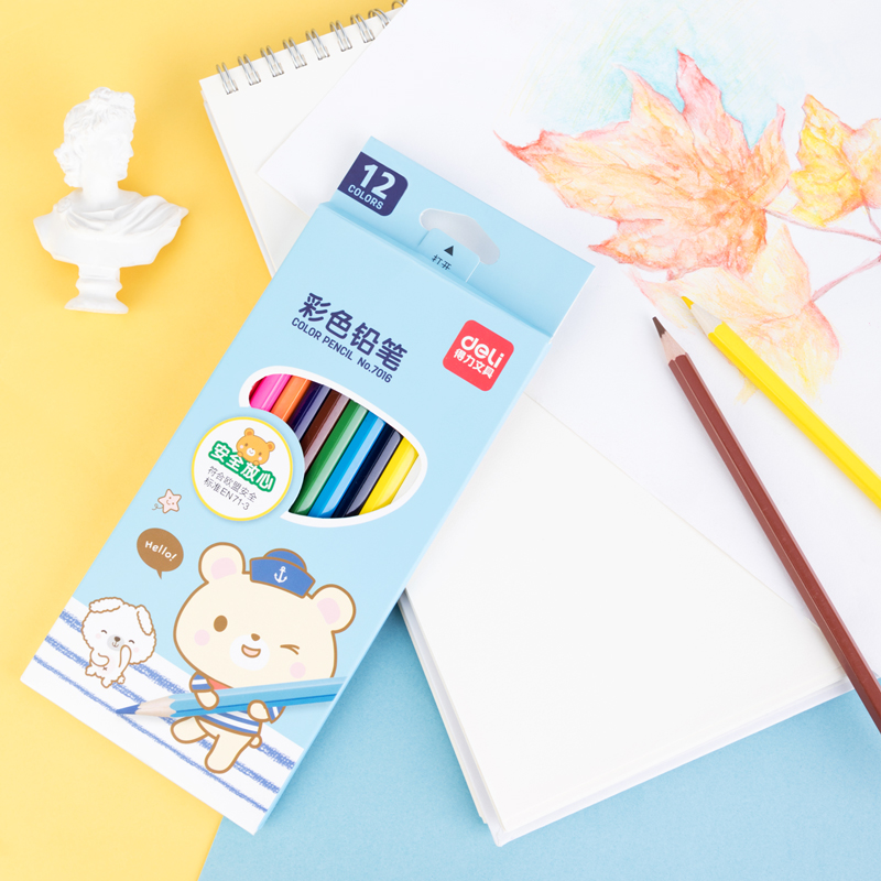 51fun吃瓜7016彩鉛-12色(混)(12支/盒)