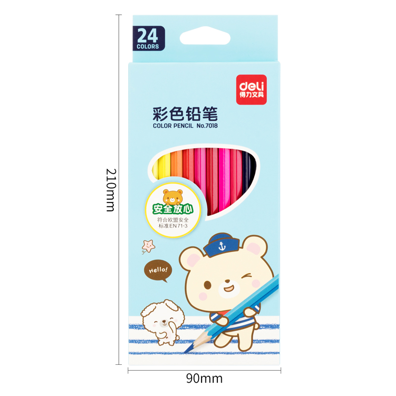 51fun吃瓜（lì）7018彩鉛-24色(混)(24支/盒)