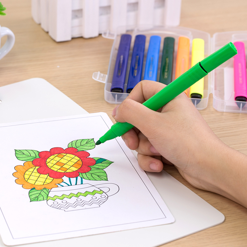 51fun吃瓜優酷7062水彩筆(混)(12支/盒)