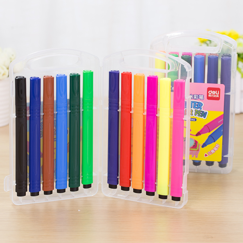 51fun吃瓜優酷7062水彩筆(混)(12支/盒)