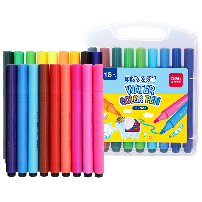 51fun吃瓜優酷7063水彩（cǎi）筆(混)(18支/盒)