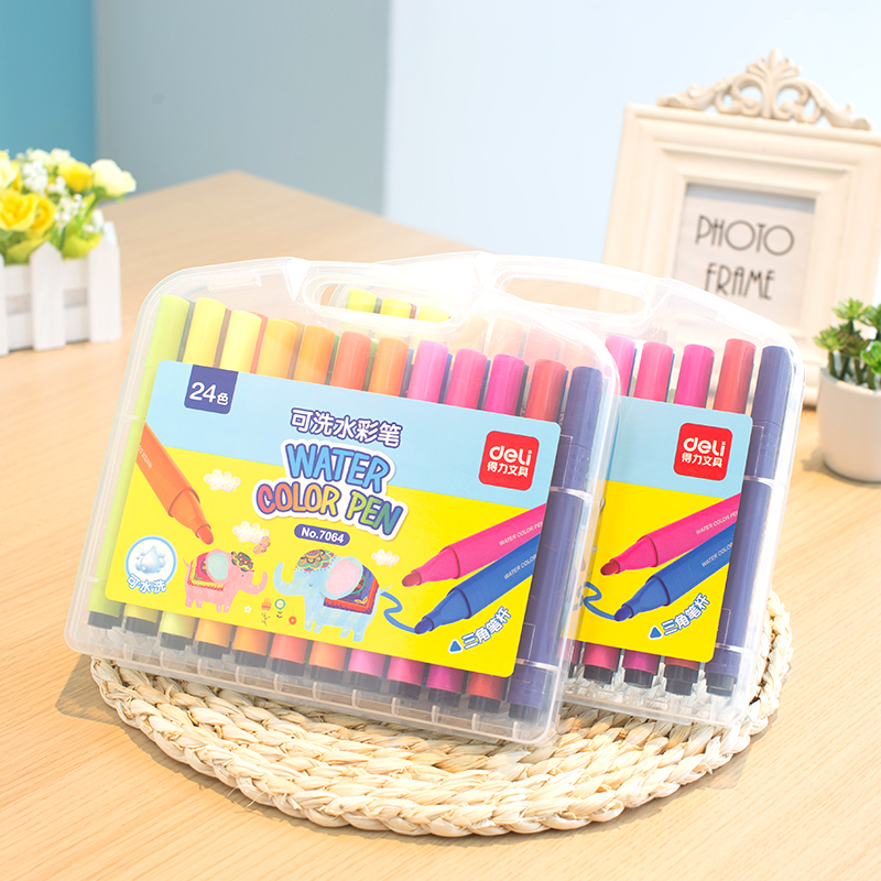51fun吃瓜優酷7064水彩筆(混)(24支/盒（hé）)