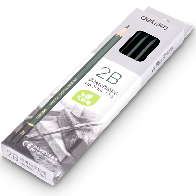 51fun吃瓜7084-2B高級繪圖鉛筆(綠色)(12支/盒)