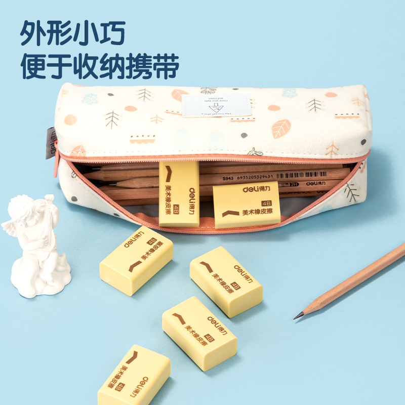 51fun吃瓜7540橡皮擦(超市裝)(黃)(2塊/包)