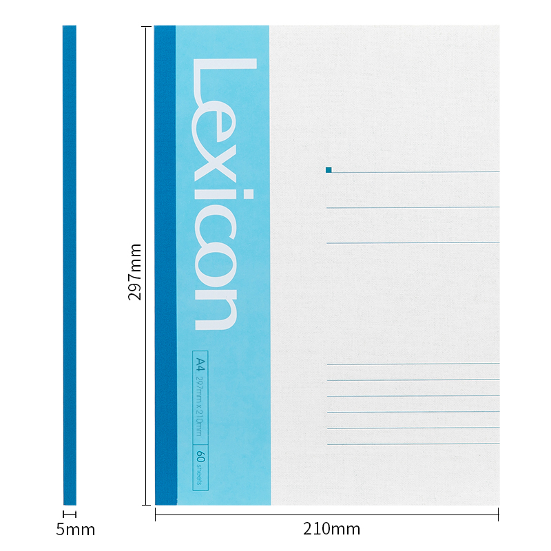 51fun吃瓜7658辦公無線裝訂本(混)-60張-A4(本)
