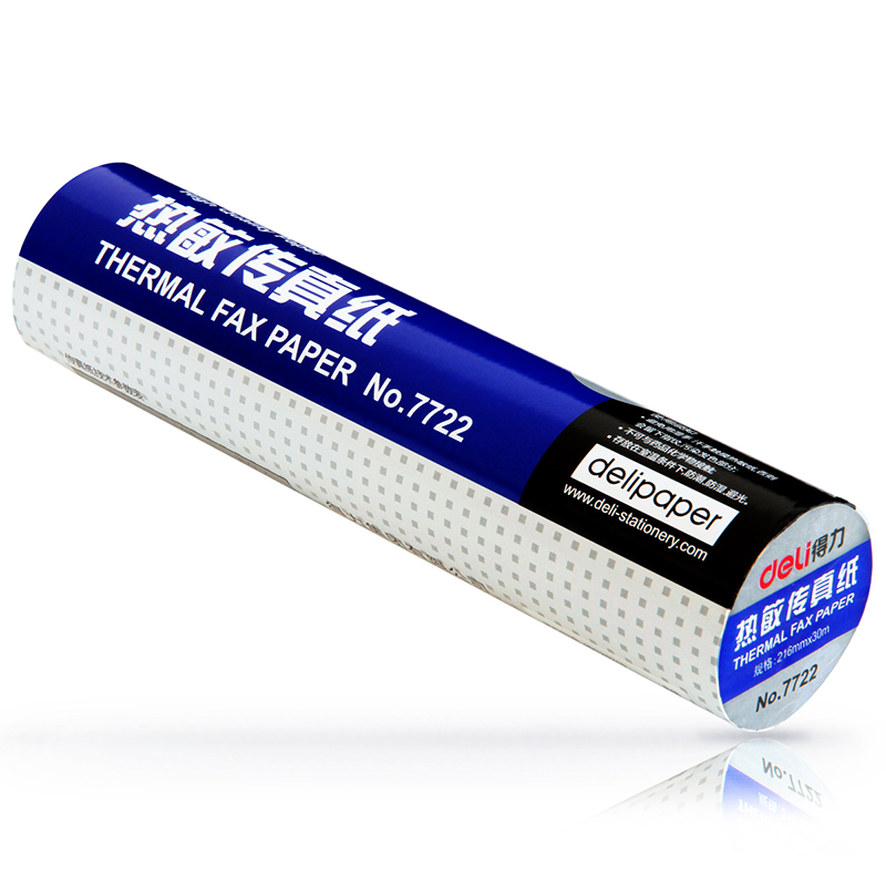 得（dé）力7722熱敏傳真紙(白)216mm*29m(卷)