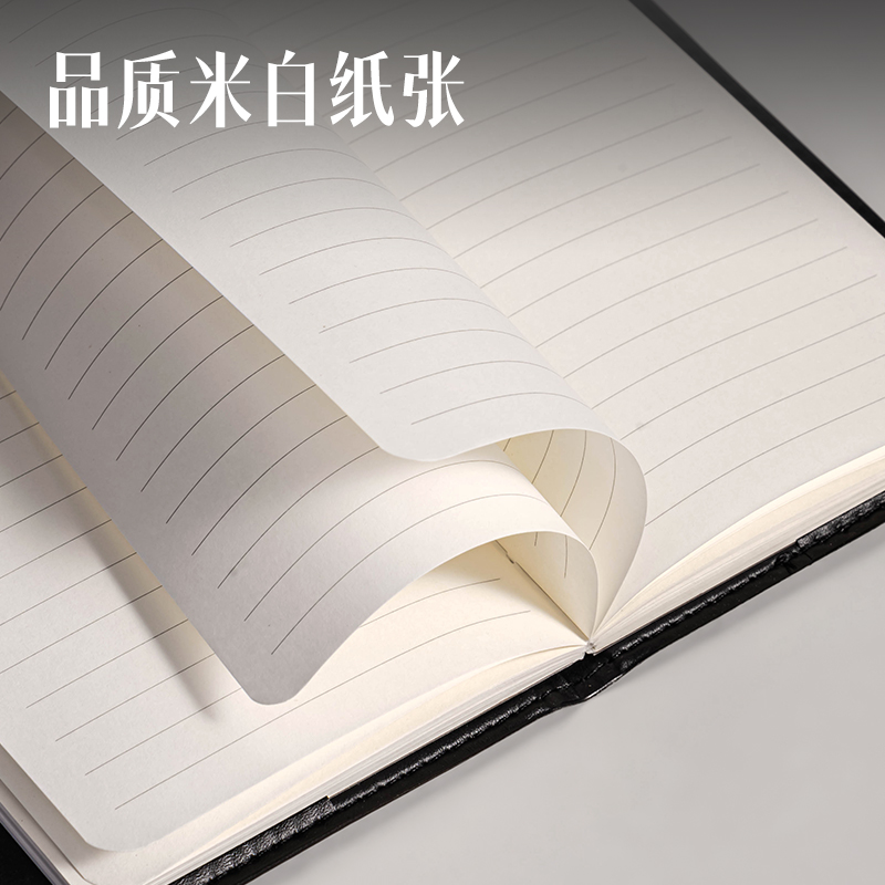 得（dé）力7903皮麵筆（bǐ）記本48K-80張(黑)(本)