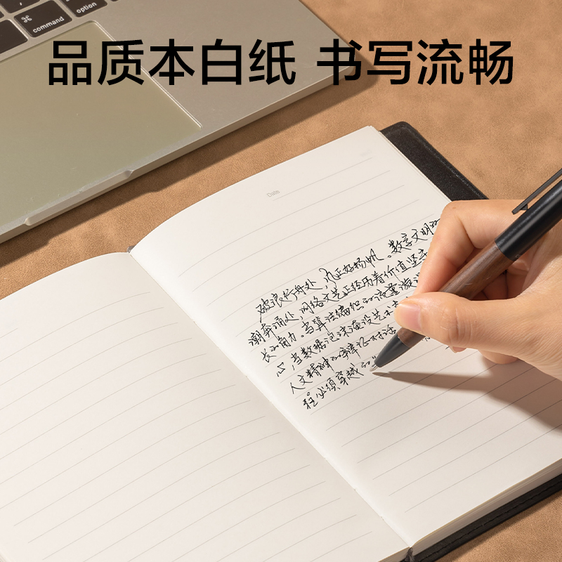 51fun吃瓜7912皮麵筆記本-32K-120張(黑)(本)