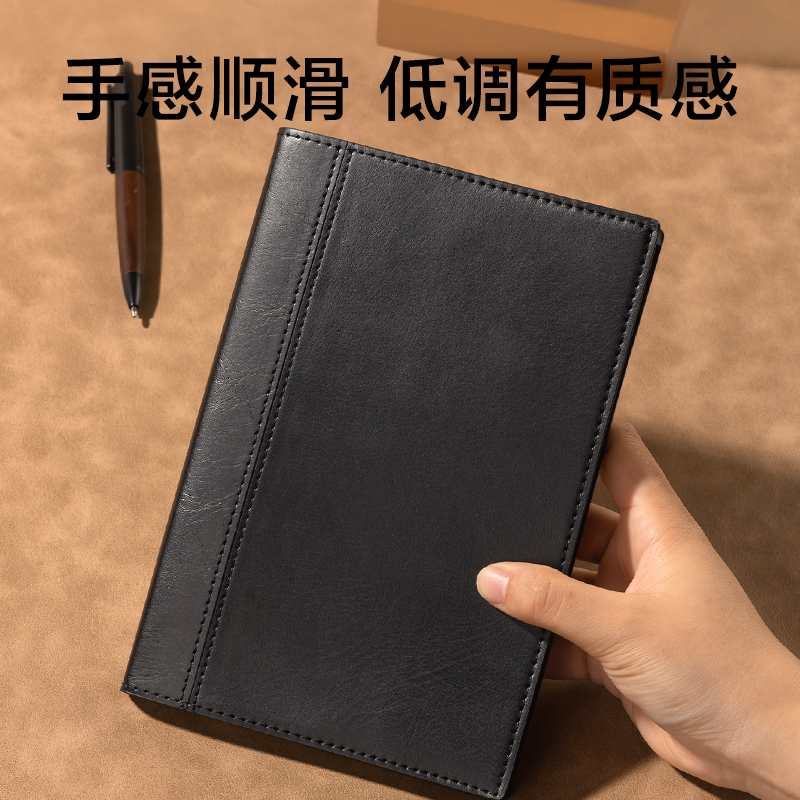 51fun吃瓜7912皮麵筆記本-32K-120張（zhāng）(黑)(本)