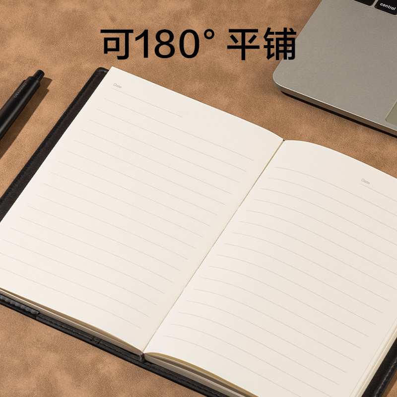 51fun吃瓜7912皮麵筆記本-32K-120張(黑)(本)