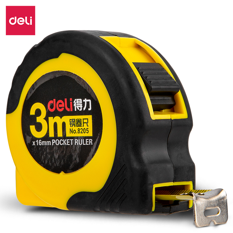 得（dé）力8205鋼卷（juàn）尺3m(黃)(把)