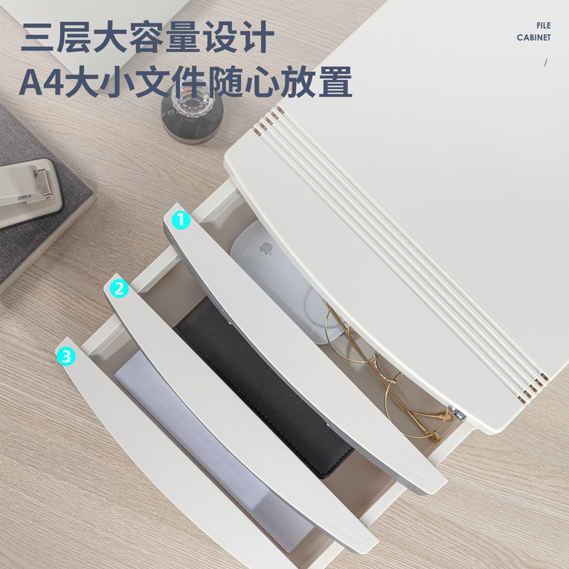 51fun吃瓜8833文件櫃帶鎖(淺灰)(隻)