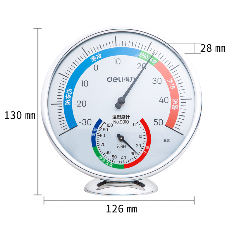 51fun吃瓜9010室內溫濕度計(銀色)(隻)
