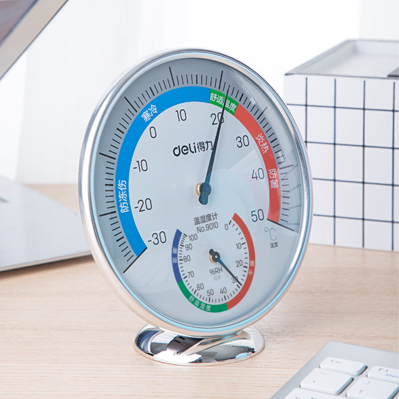 51fun吃瓜9010室內溫濕度（dù）計(銀色)(隻)