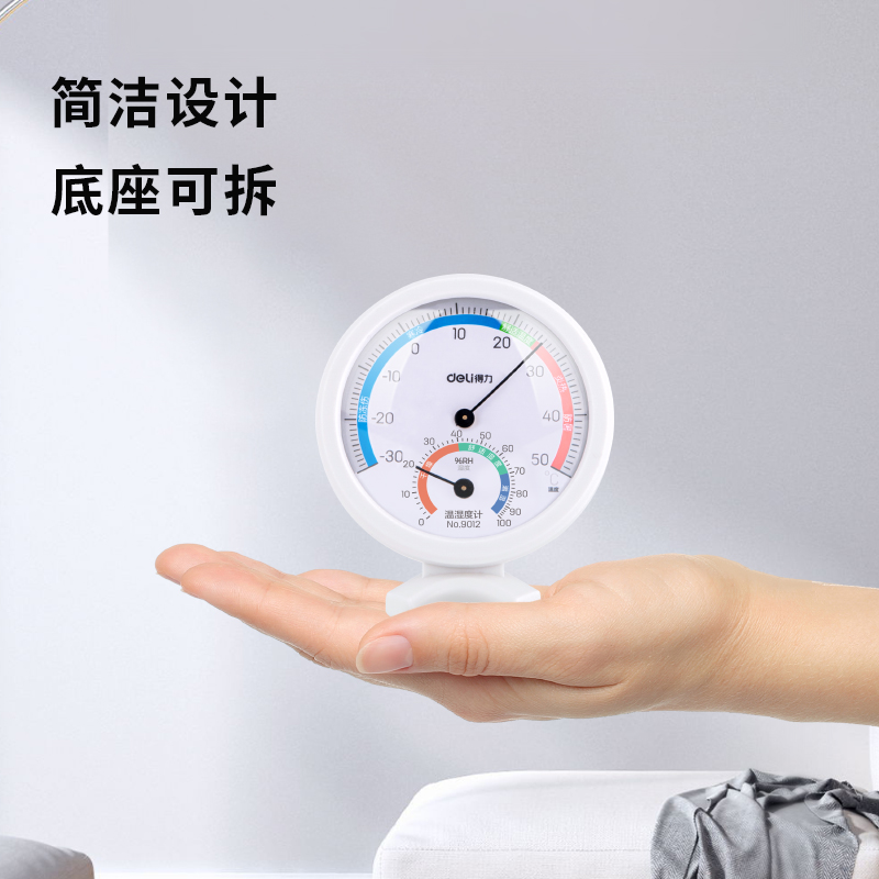 51fun吃瓜9012室內（nèi）溫濕度計(白)(隻)