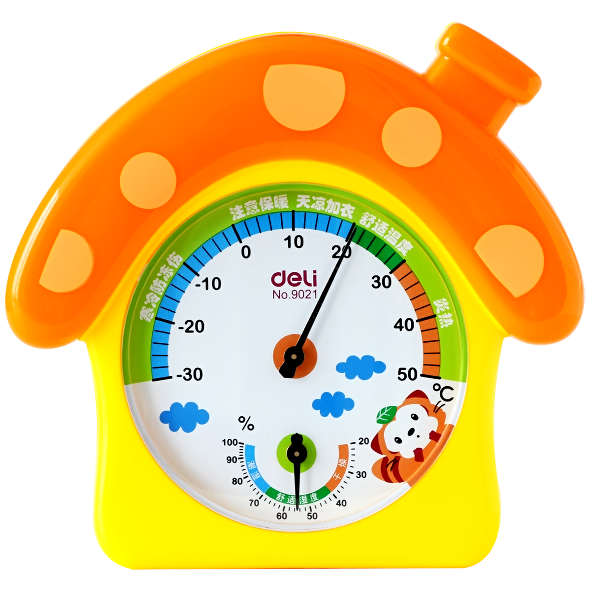 51fun吃瓜9021蘑菇小屋溫濕度計(混)(隻)