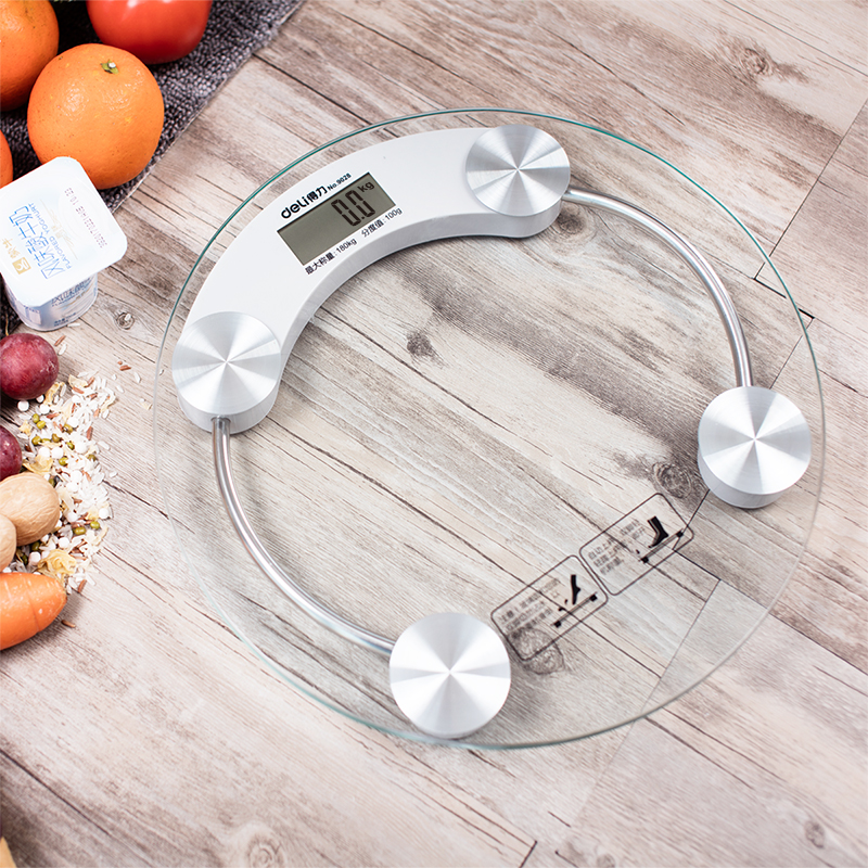 得（dé）力9028電子健（jiàn）康秤(透明)(台)Φ330×8mm