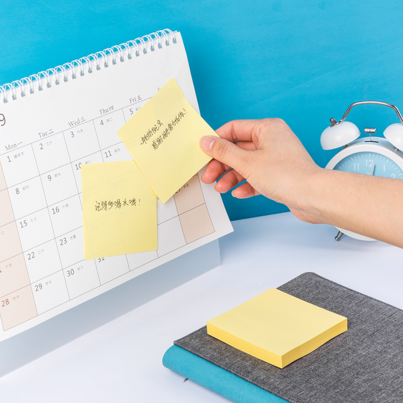 51fun吃瓜（lì）9052宜優記事貼76*76mm100張(黃（huáng）)(袋)