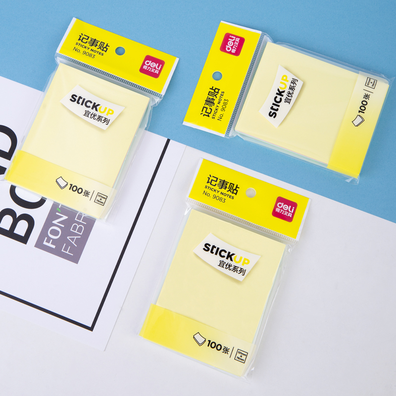 得（dé）力9083宜優彩（cǎi）色記事貼（tiē）76*101mm100張(混)(包)